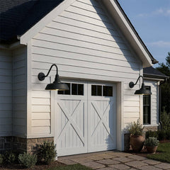 Dusk to Dawn Barn Light Large Size,Outdoor Waterproof Gooseneck Barn Light by Franing - SHOP ALL,WALL,BARN，Metal wall light