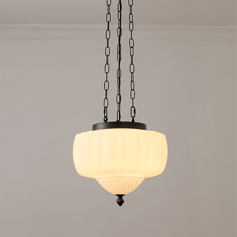 European retro simple glass iron chandelier by Franing - SHOP ALL, pendant，glass chandelier