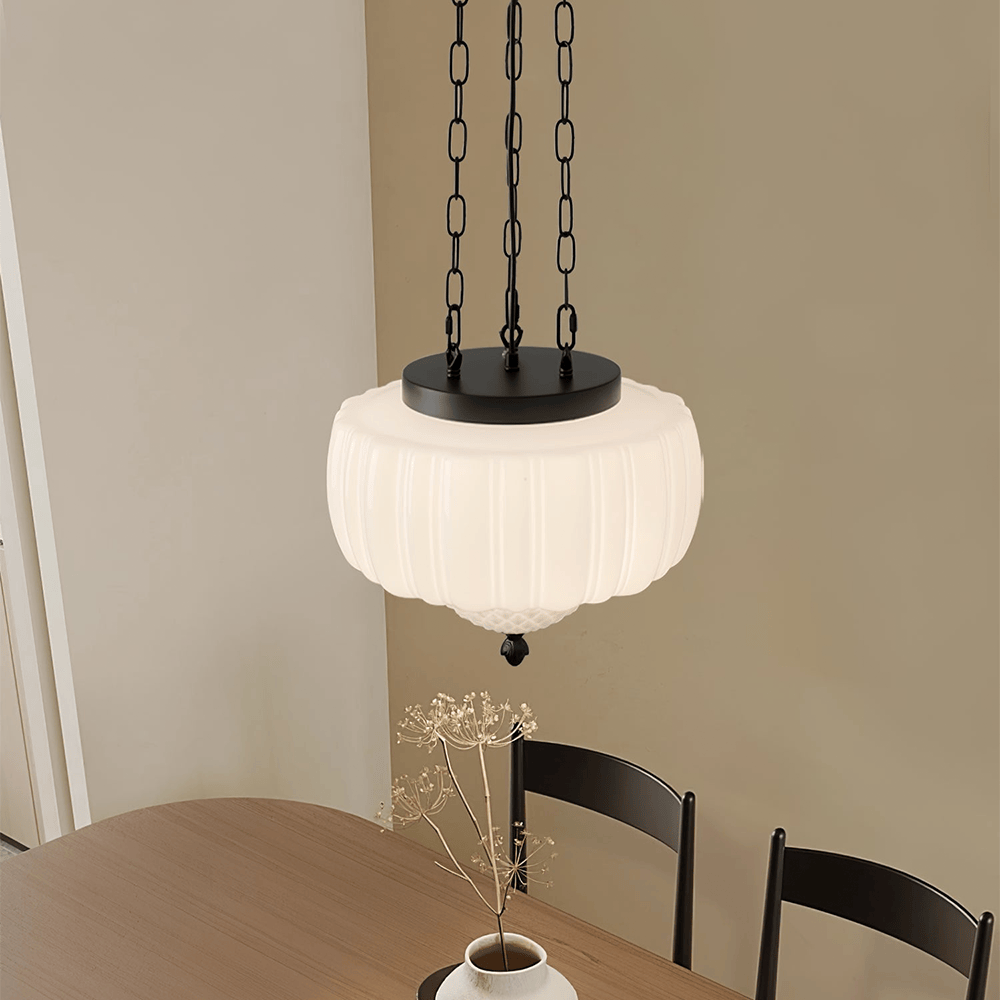 European retro simple glass iron chandelier by Franing - SHOP ALL, pendant，glass chandelier