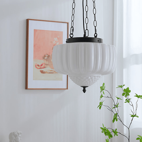 European retro simple glass iron chandelier by Franing - SHOP ALL, pendant，glass chandelier