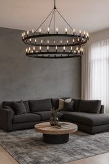 Caminy Vintage Filament 2-Tier Chandelier