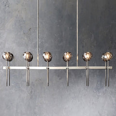 Boule Cristal Double Linear Chandelier 60" - Franing