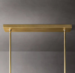 Boule Cristal Double Linear Chandelier 60" - Franing