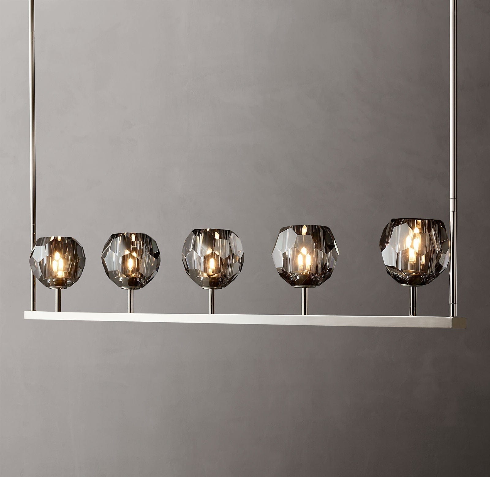 Boule Cristal Linear Chandelier 48" - Franing