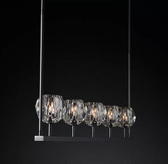 Boule Cristal Linear Chandelier 48" - Franing