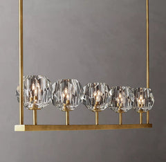 Boule Cristal Linear Chandelier 48" - Franing