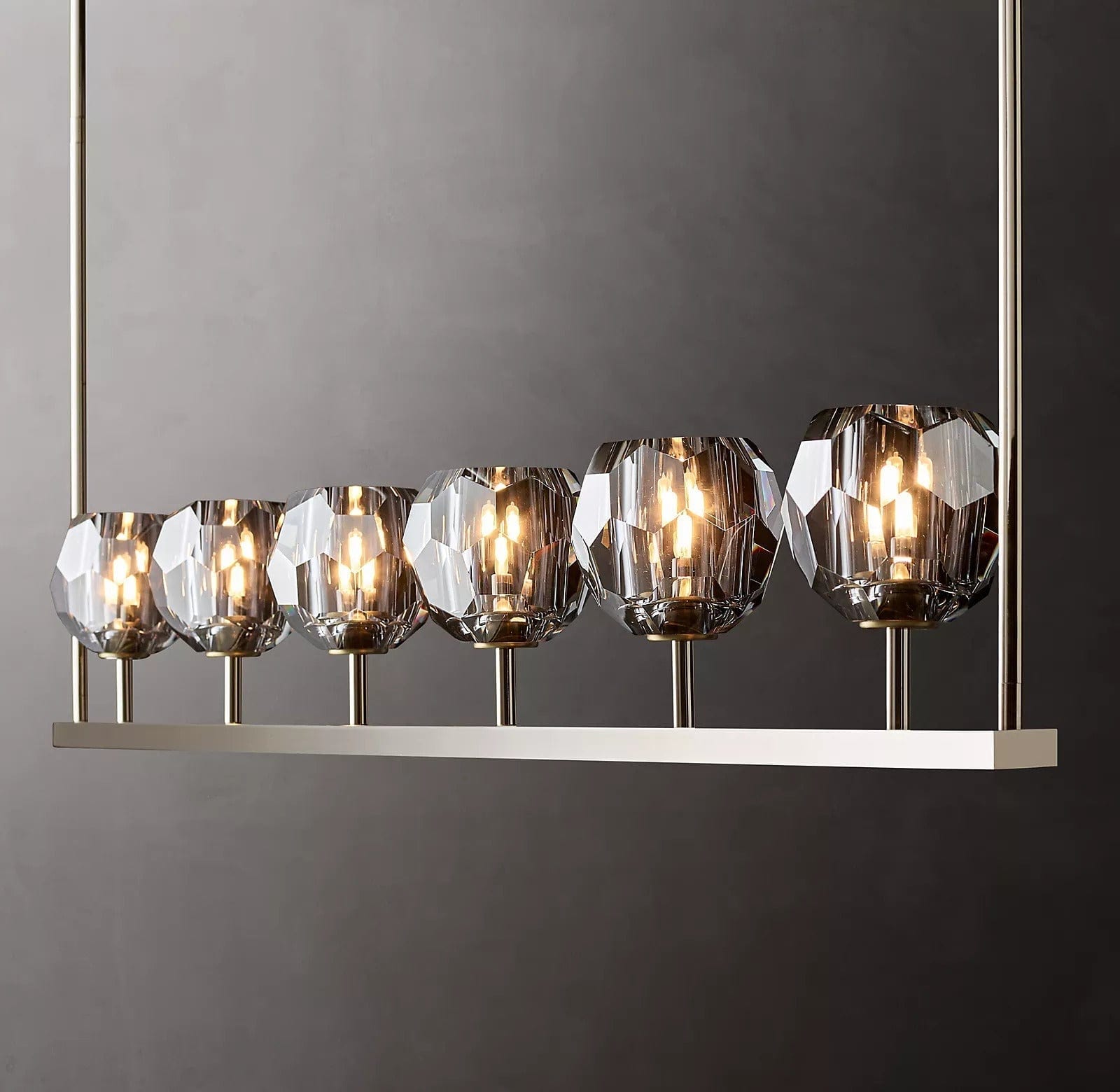 Boule Cristal Linear Chandelier 60" - Franing