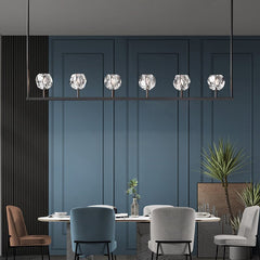 Boule Cristal Linear Chandelier 60" - Franing