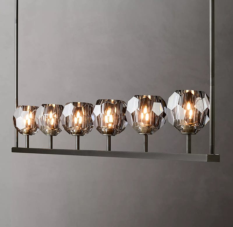 Boule Cristal Linear Chandelier 60" - Franing
