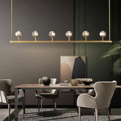 Boule Cristal Linear Chandelier 60" - Franing