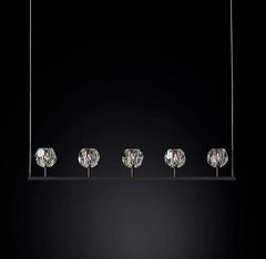 Boule Cristal Linear Chandelier 48" - Franing