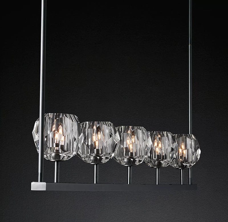 Boule Cristal Linear Chandelier 60" - Franing
