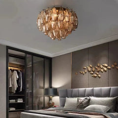 Franing Ceiling,SHOP ALL,glass chandelier,Chandelier Chiaray Clear Glass Flushmount 17"