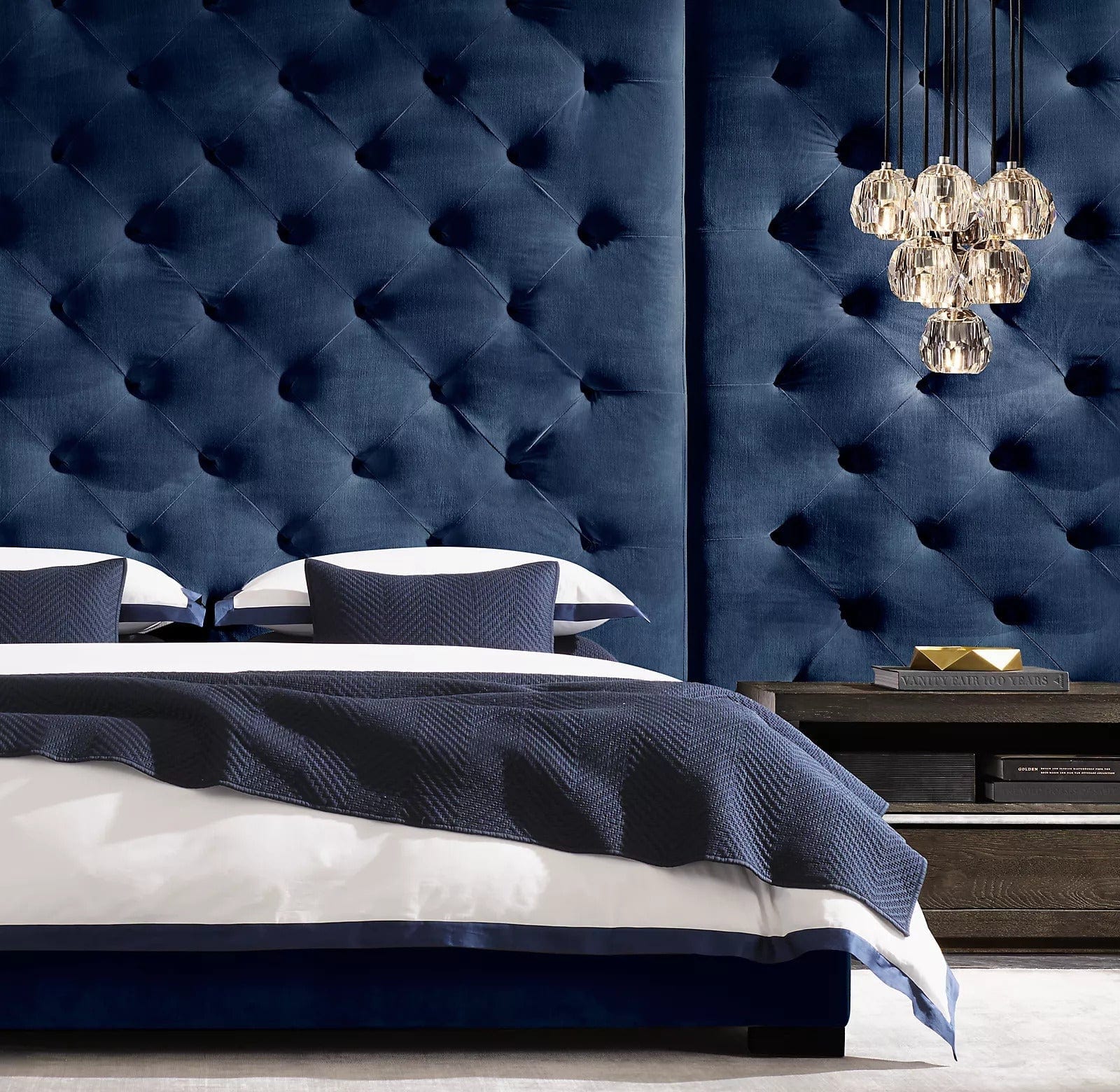 Boule Crystal Round Cluster Chandelier 14" - Franing