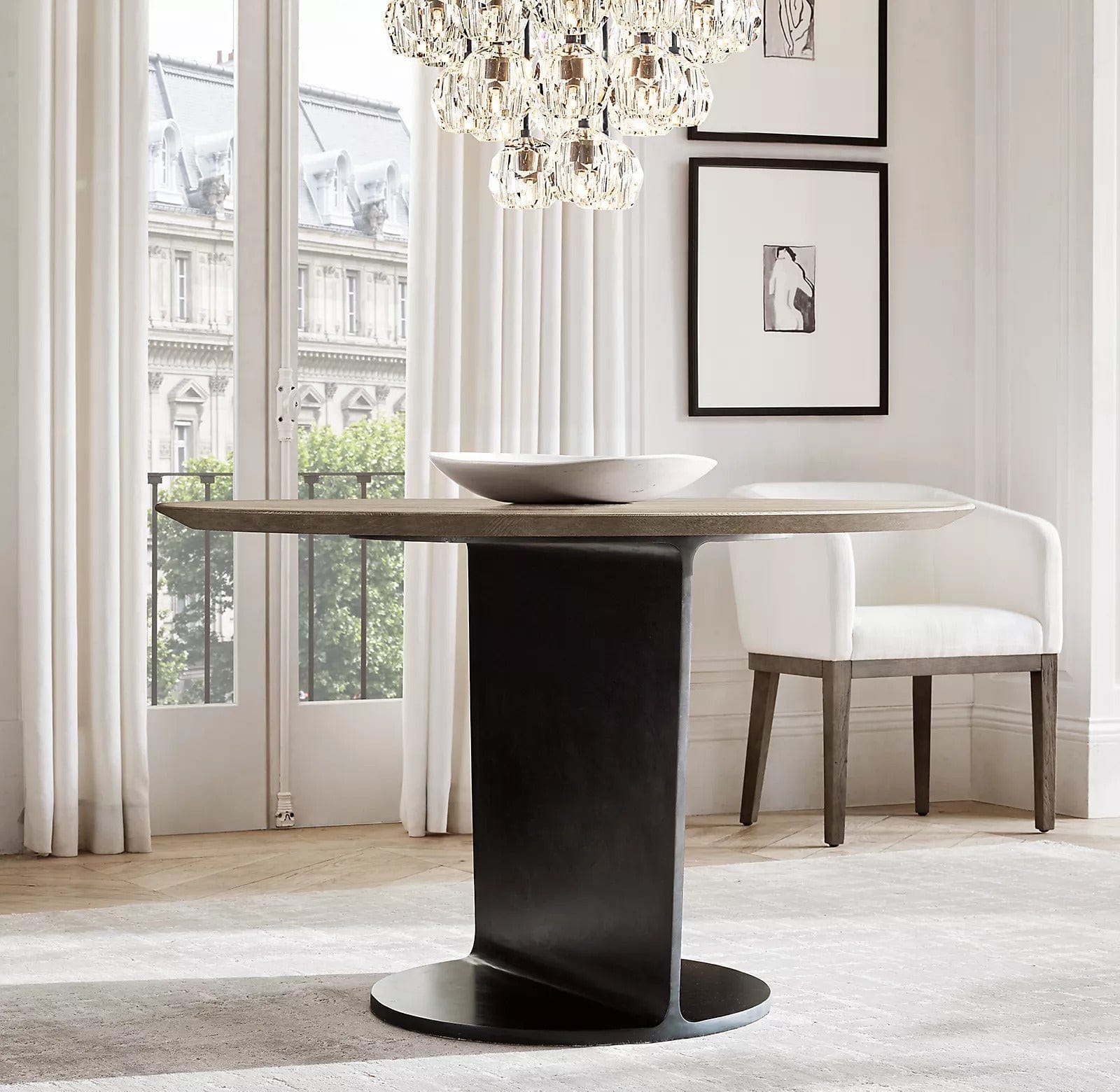 Franing Chandelier,SHOP ALL,crystal chandelier,Ceiling Boule Crystal Round Cluster Chandelier 19"