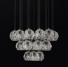 Boule Crystal Round Cluster Chandelier 24" - Franing