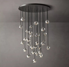 Boule Crystal Round Cluster Chandelier 40" - Franing