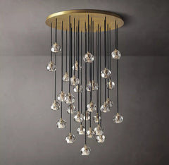 Boule Crystal Round Cluster Chandelier 40" - Franing