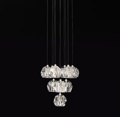 Boule Crystal Round Cluster Chandelier 14" - Franing