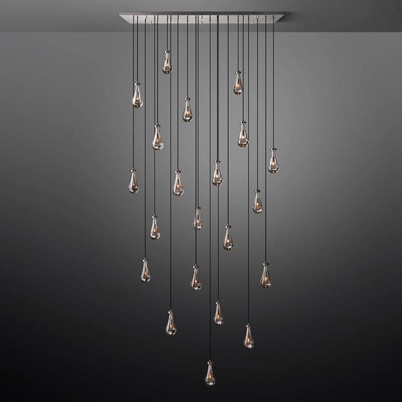 Franing Chandelier,SHOP ALL,crystal chandelier,Ceiling Raindrop Linear Chandelier 72", Rain Chandelier