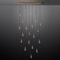 Franing Chandelier,SHOP ALL,crystal chandelier,Ceiling Raindrop Linear Chandelier 72", Rain Chandelier
