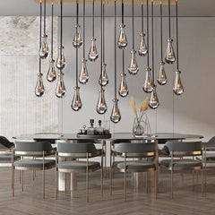 Franing Chandelier,SHOP ALL,crystal chandelier,Ceiling Raindrop Linear Chandelier 72", Rain Chandelier