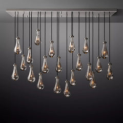 Franing Chandelier,SHOP ALL,crystal chandelier,Ceiling Raindrop Linear Chandelier 72", Rain Chandelier