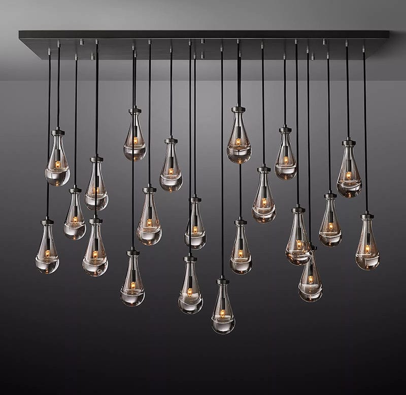 Franing Chandelier,SHOP ALL,crystal chandelier,Ceiling Raindrop Linear Chandelier 72", Rain Chandelier