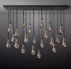 Franing Chandelier,SHOP ALL,crystal chandelier,Ceiling Raindrop Linear Chandelier 72", Rain Chandelier