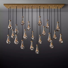Franing Chandelier,SHOP ALL,crystal chandelier,Ceiling Raindrop Linear Chandelier 72", Rain Chandelier