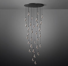 Franing Chandelier,SHOP ALL,crystal chandelier,Ceiling Raindrop Round Chandelier 60", Rain Chandelier