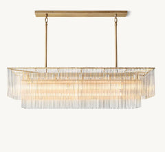 Franing Chandelier,SHOP ALL,glass chandelier Amadeo Rectangular Chandelier 54''D