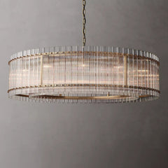 Franing Chandelier,SHOP ALL,glass chandelier Antiqued Brass San Marcon Round Chandelier 60"