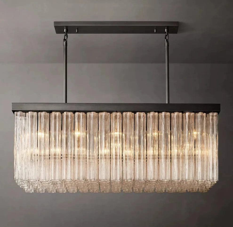 Franing Chandelier,SHOP ALL,glass chandelier Bronze Cielitoe Linear Chandelier 54″ 18-Lights