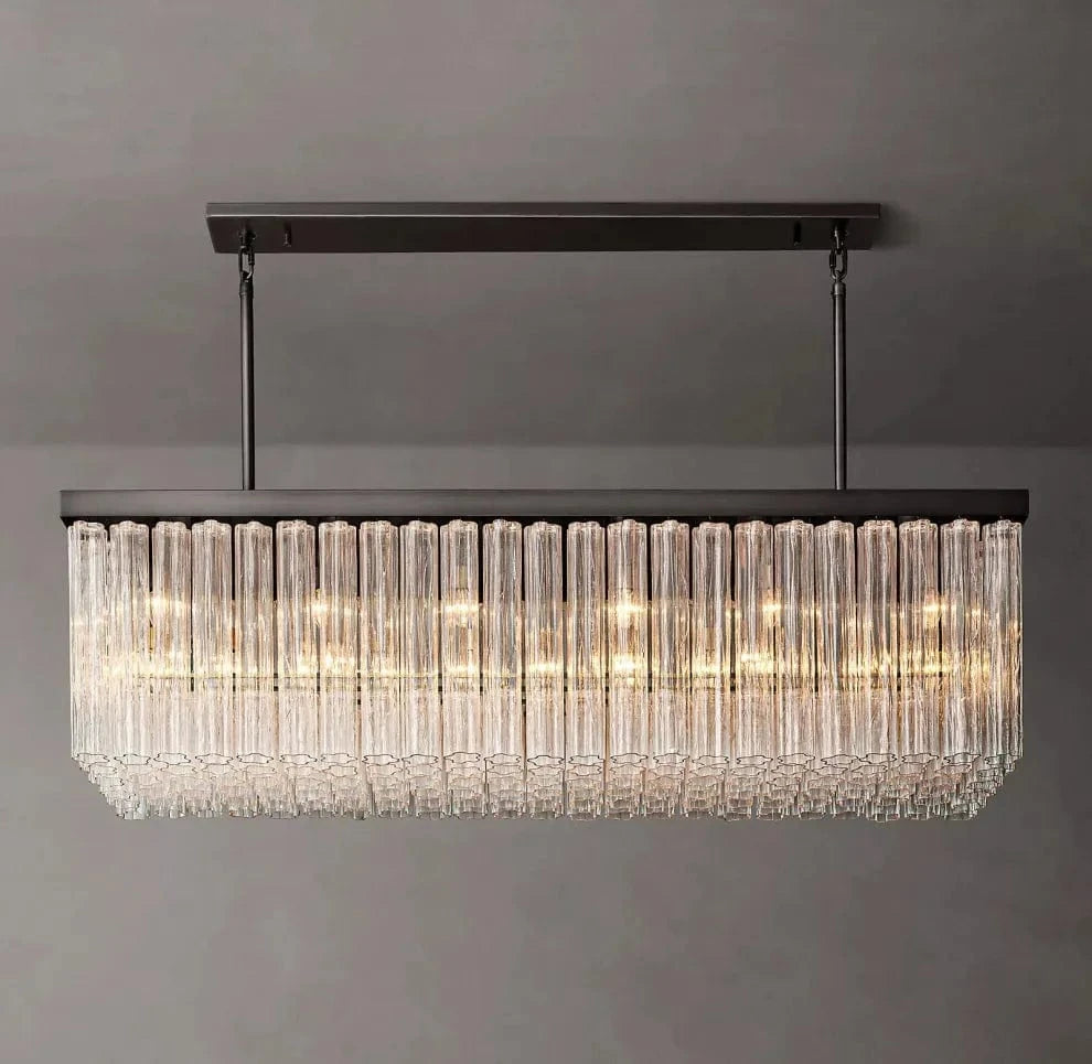 Franing Chandelier,SHOP ALL,glass chandelier Bronze Cielitoe Linear Chandelier 72″  21-Lights