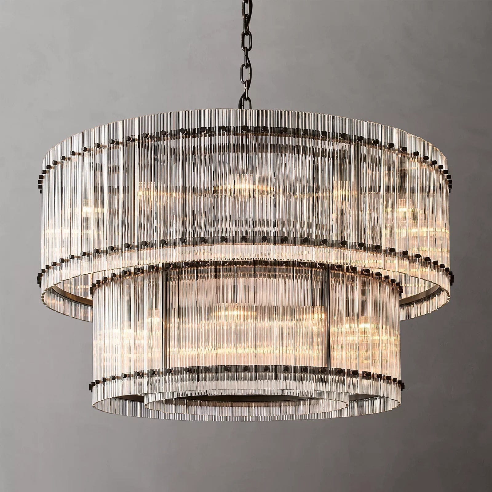 Franing Chandelier,SHOP ALL,glass chandelier Bronze San Marcon 2-Tier Round Chandelier 48"