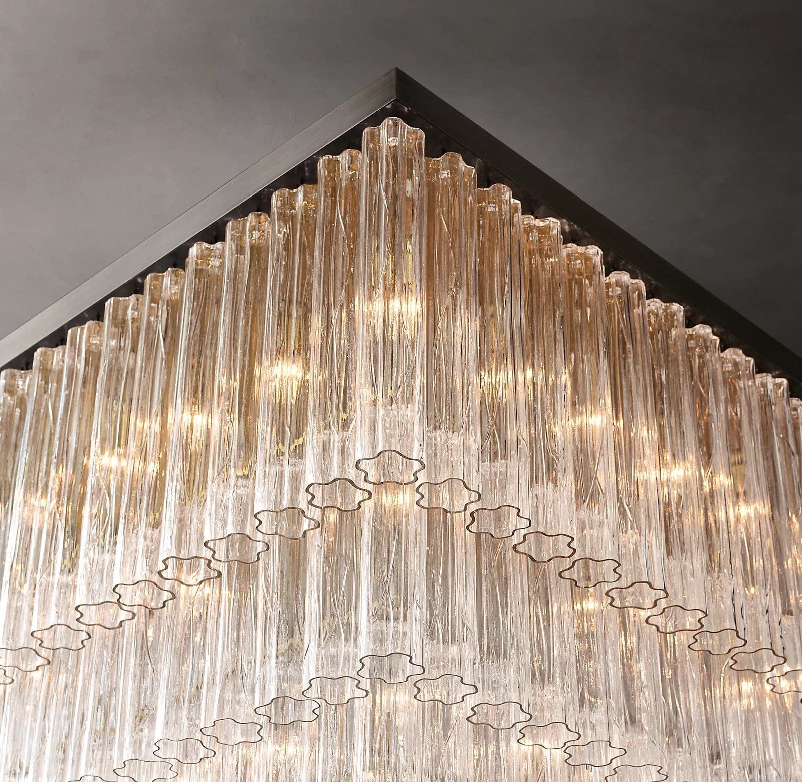 Franing Chandelier,SHOP ALL,glass chandelier Cielitoe Square Chandelier 45″ 25-Lights / 60'' （Customized）