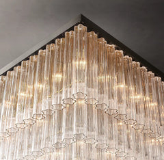 Franing Chandelier,SHOP ALL,glass chandelier Cielitoe Square Chandelier 45″ 25-Lights / 60'' （Customized）
