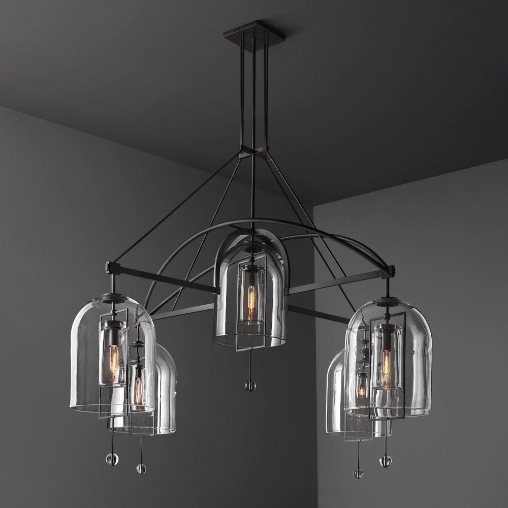Franing Chandelier,SHOP ALL,glass chandelier Fulcrum Round Chandelier 73" 5-Lights