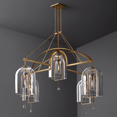 Franing Chandelier,SHOP ALL,glass chandelier Fulcrum Round Chandelier 73" 5-Lights