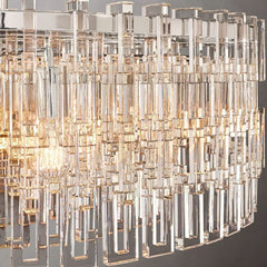 Franing Chandelier,SHOP ALL,glass chandelier Mariogold Multi-Tier Crystal Chain Round Chandelier 60"