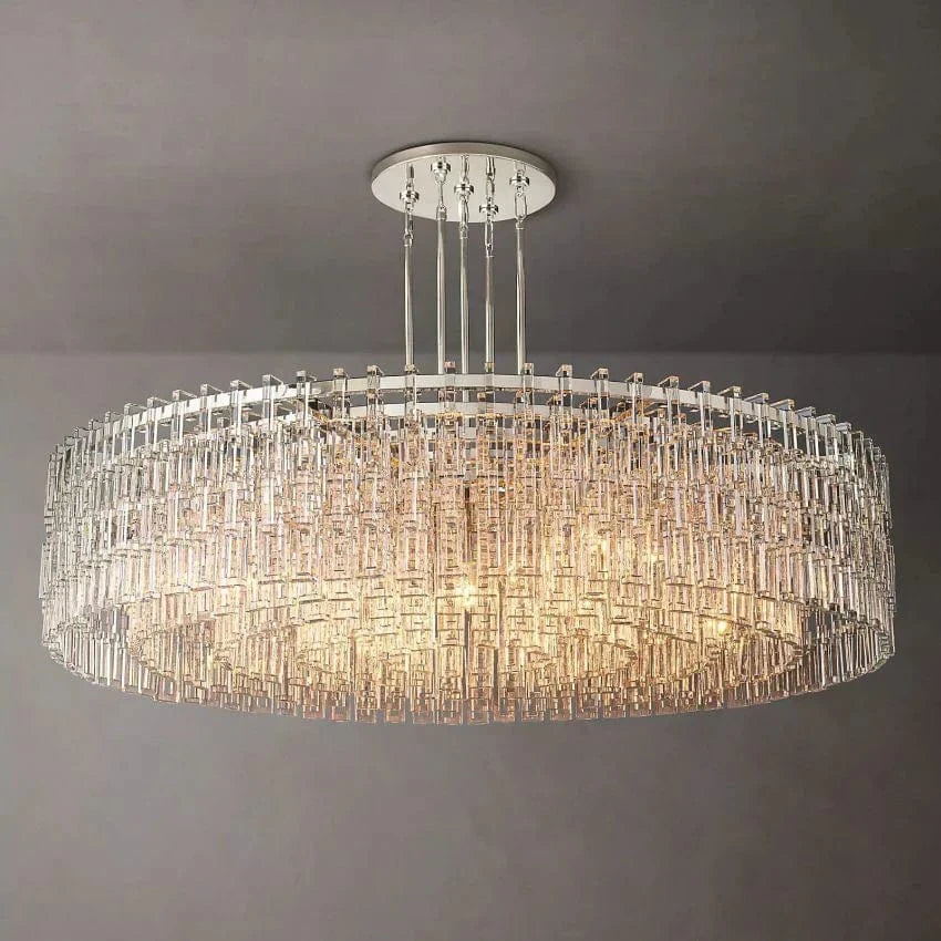 Franing Chandelier,SHOP ALL,glass chandelier Mariogold Multi-Tier Crystal Chain Round Chandelier 60"