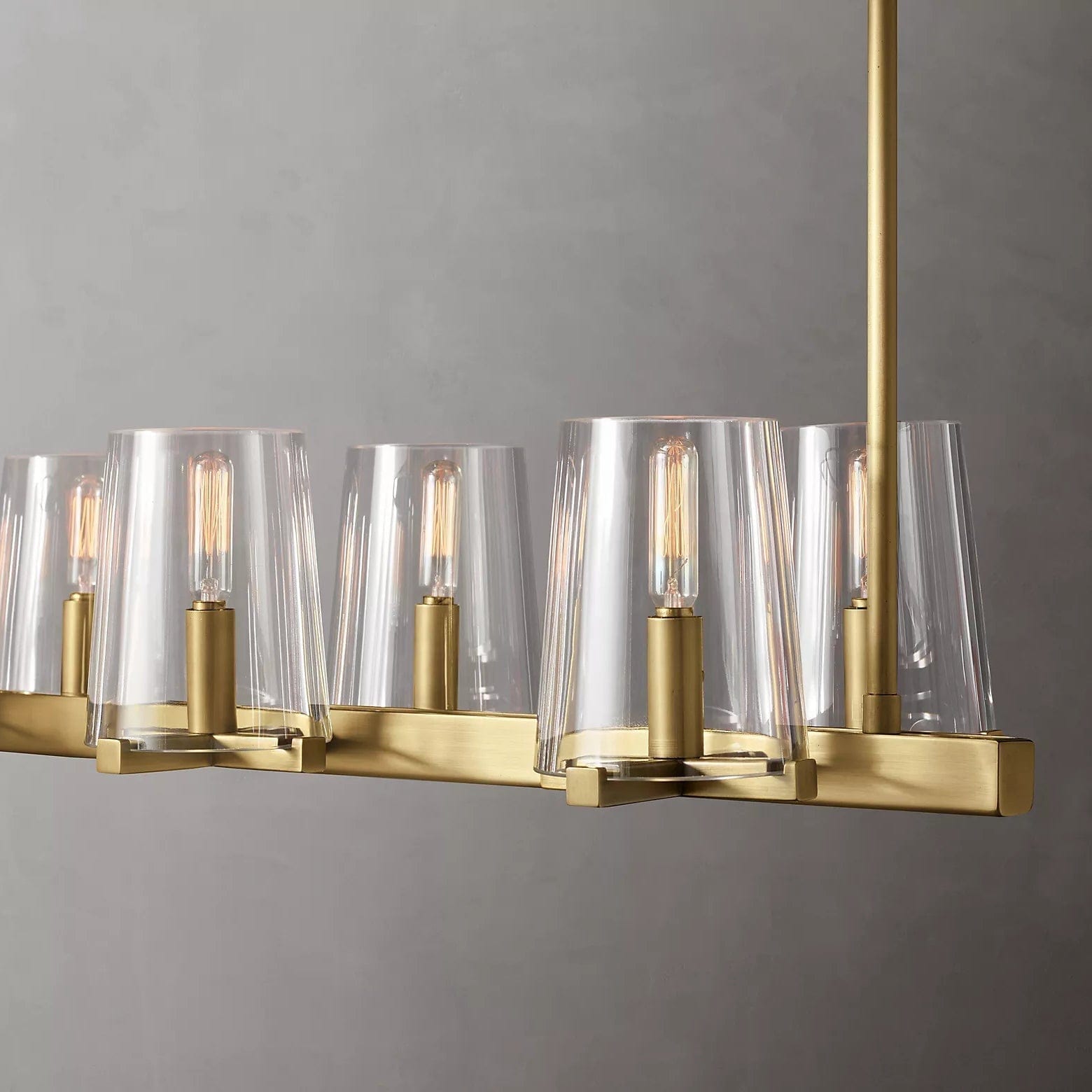 Franing Chandelier,SHOP ALL,glass chandelier Paulay Linear Chandelier 49"