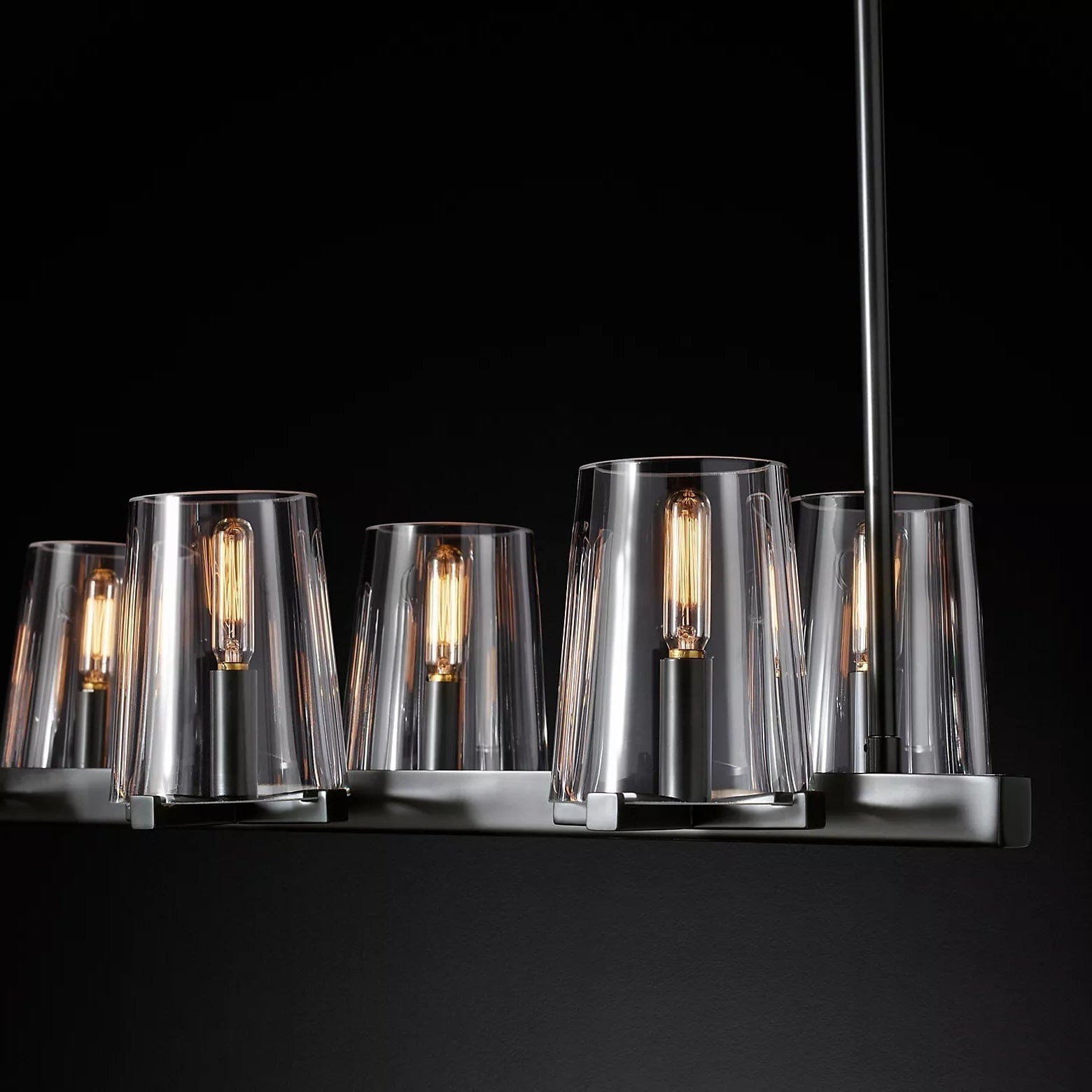 Franing Chandelier,SHOP ALL,glass chandelier Paulay Linear Chandelier 49"