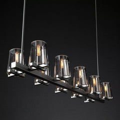 Franing Chandelier,SHOP ALL,glass chandelier Paulay Linear Chandelier 49"