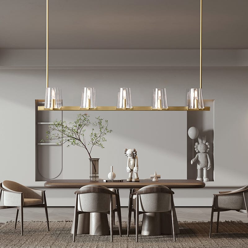 Franing Chandelier,SHOP ALL,glass chandelier Paulay Linear Chandelier 49"