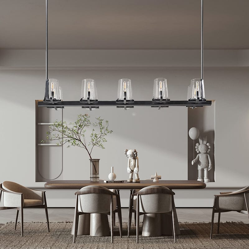 Franing Chandelier,SHOP ALL,glass chandelier Paulay Linear Chandelier 49"