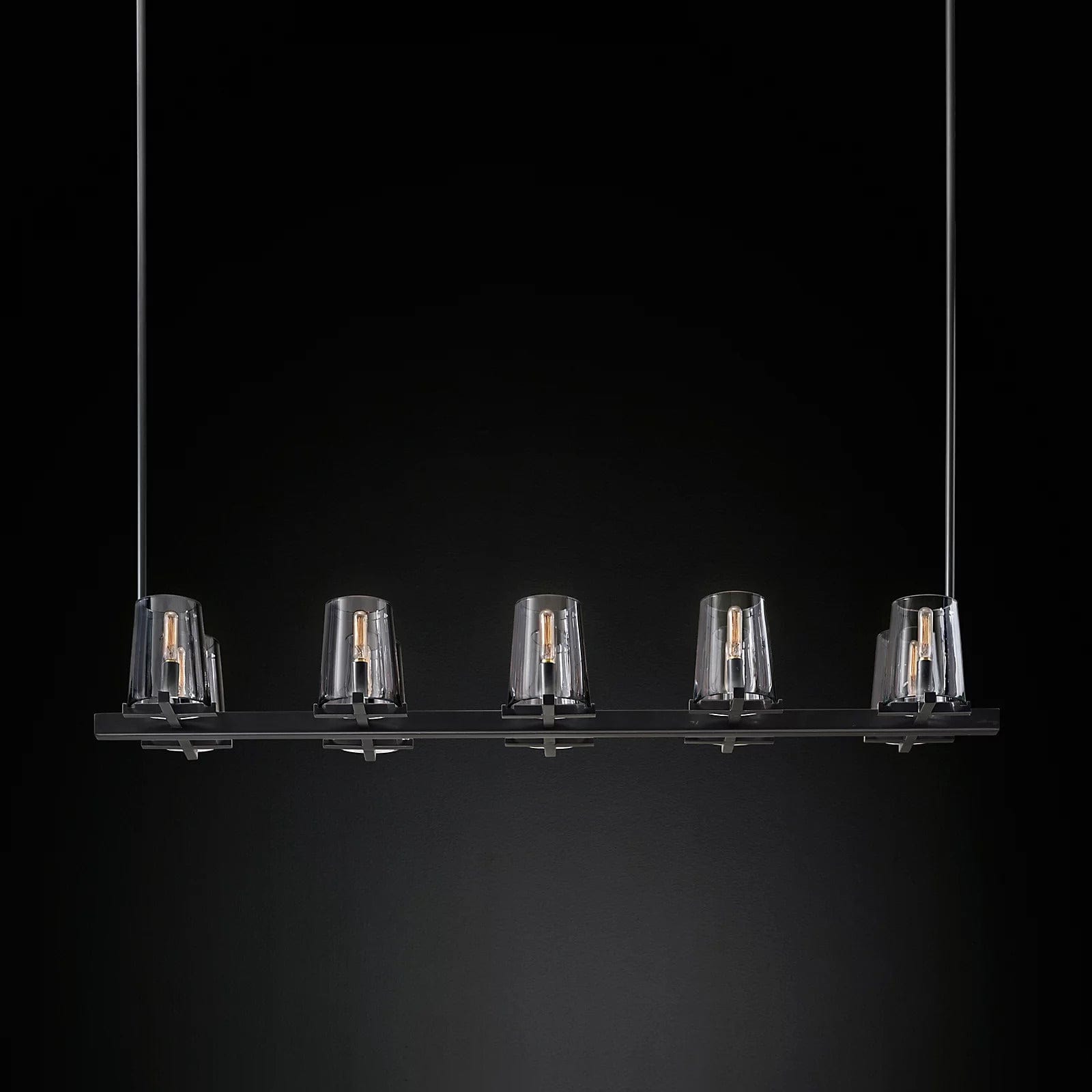 Franing Chandelier,SHOP ALL,glass chandelier Paulay Linear Chandelier 49"