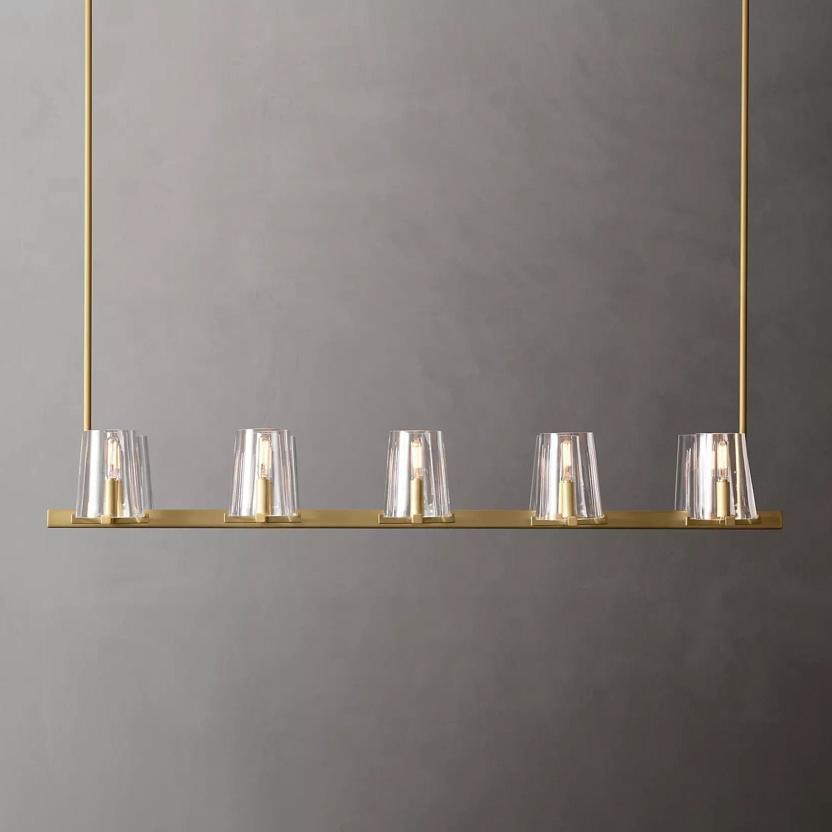 Franing Chandelier,SHOP ALL,glass chandelier Paulay Linear Chandelier 49"