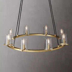 Franing Chandelier,SHOP ALL,glass chandelier Paulay Round Chandelier 36"